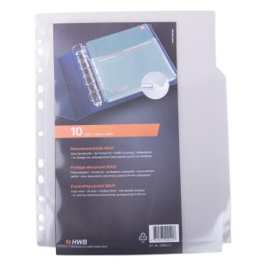 HWB Zeigetasche Maxi PP 180 A4, teildeckend, 10 Stück