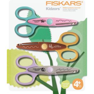 Fiskars Dekorscheren 3-er Set Zoo 13 cm, Rostfreier Stahl, Universal
