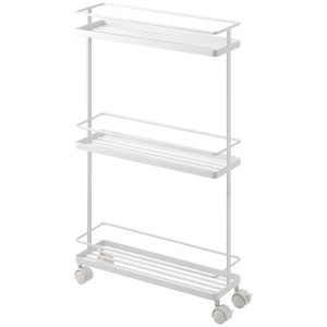 Yamazaki Servierwagen Tower Kunststoff/Metall, Weiss