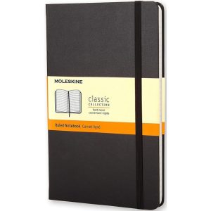 Moleskine Notizbuch Classic A5 Liniert, Schwarz, 240 Seiten