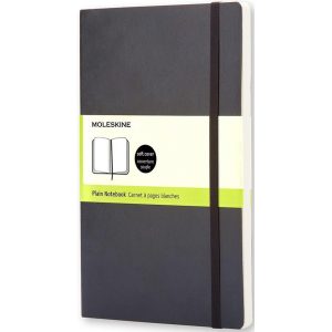 Moleskine Notizbuch Classic A5 Blanko, Schwarz, 192 Seiten
