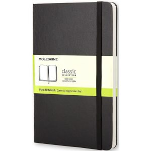 Moleskine Notizbuch Classic A6 Blanko, Schwarz, 192 Seiten