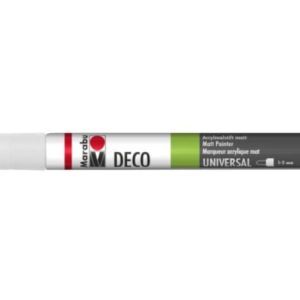 Marabu Acrylmarker Deco Painter 1 – 2 mm, Weiss