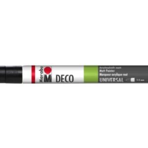 Marabu Acrylmarker Deco Painter 1 – 2 mm, Schwarz