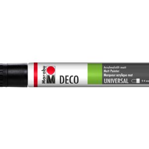 Marabu Acrylmarker Deco Painter 2 – 4 mm, Schwarz