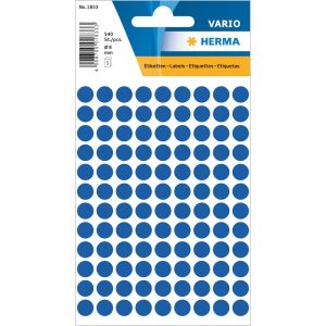 Herma Stickers Klebepunkte Vario Ø 8 mm, Dunkelblau