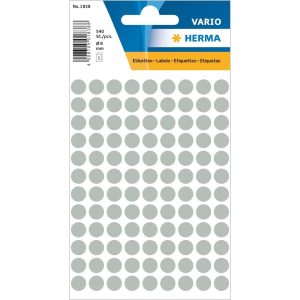 Herma Stickers Klebepunkte Vario Ø 8 mm, Grau