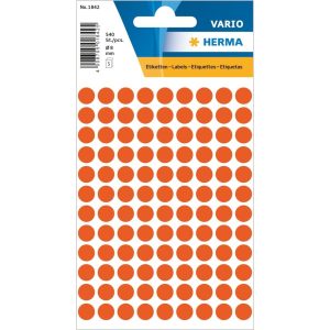 Herma Stickers Klebepunkte Vario Ø 8 mm, Rot