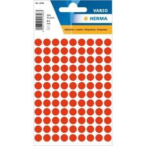 Herma Stickers Klebepunkte Vario Ø 8 mm, Neonrot
