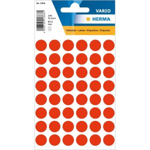 Herma Stickers Klebepunkte Vario Ø 13 mm, Neonrot
