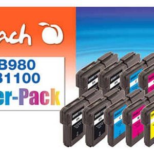 Peach Tinte Brother Nr. LC-980/1100 4x BK, je 2x C,M,Y