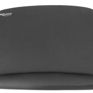 Delock Ergonomische Mausmatte mit Handballenauflage Schwarz