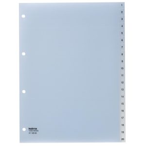 Kolma Register A4 Vista 1-20