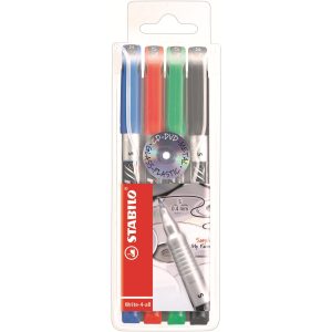 STABILO Permanent-Marker Write-4-all SF, 4 Stück