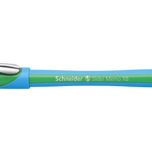 Schneider Kugelschreiber Slider Memo Blau/Grün, 1 Stück