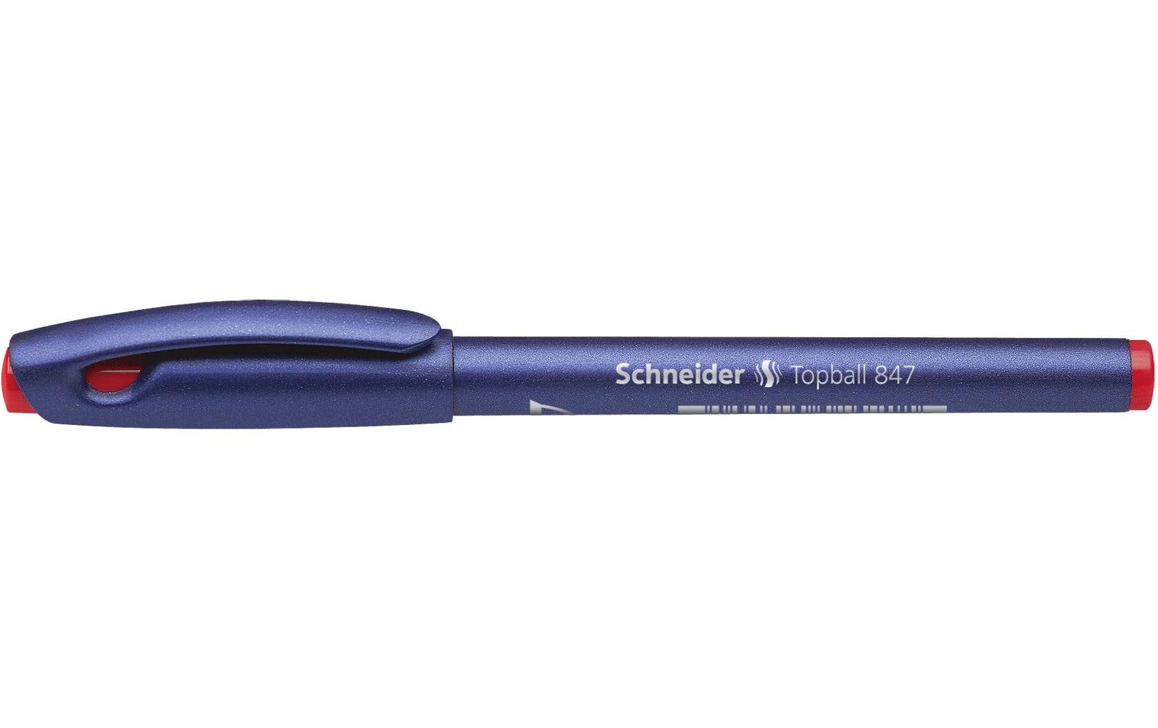 Schneider Rollerball 847 0.5 mm, Rot, 10 Stück