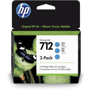 HP Tinte Nr. 712 (3ED77A) Cyan (3er-Pack)