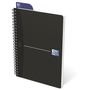 Oxford Notizheft Essentials Spiralbuch, A5, Liniert, Schwarz