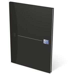 Oxford Notizbuch Office Essentials, A4, Kariert, Schwarz