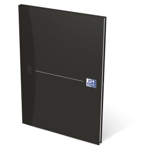 Oxford Notizbuch Office Essentials, A4, Liniert, Schwarz