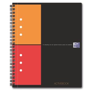 Oxford Notizheft International Activebook, A5 +, Kariert, Grau