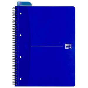 Oxford Notizheft Collegeblock Essential, A4 +, Kariert, Blau