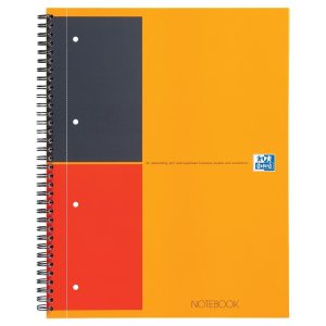 Oxford Notizheft Collegeblock International, A4 +, Liniert, Orange