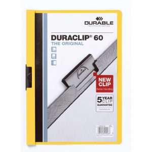 DURABLE Klemmhefter Duraclip 60 A4, Gelb