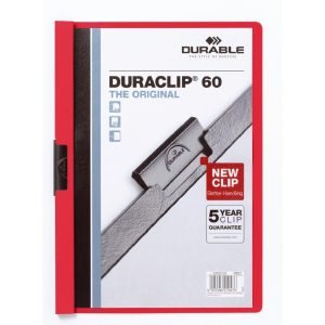 DURABLE Klemmhefter Duraclip 60 A4, Rot