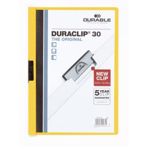 DURABLE Klemmhefter Duraclip 30 A4, Gelb