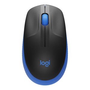 Logitech Maus M190 Blau/Schwarz, kabellos