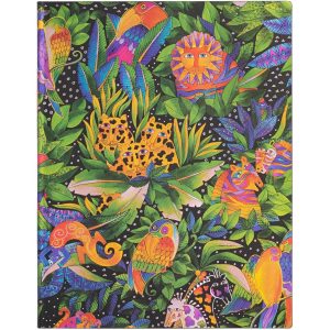Paperblanks Notizbuch Jungle Song 18 x 23 cm, Liniert, Mehrfarbig