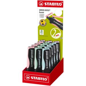 STABILO Textmarker GREEN BOSS 15 Stück im Display, assortiert