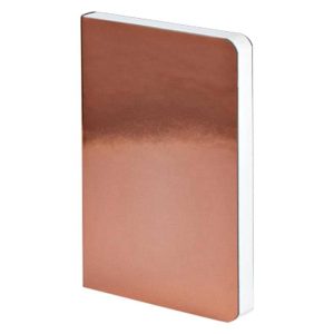 Nuuna Notizbuch Shiny Starlet 15 x 10.8 cm, Dot, Kupfer