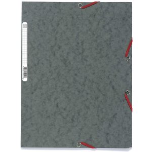 Exacompta Gummibandmappe A4 Grau, 250 Blatt