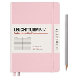 Leuchtturm Notizbuch Medium A5, Liniert, 2-teilig, Puder