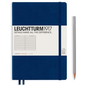 Leuchtturm Notizbuch Medium A5, Liniert, 2-teilig, Marineblau