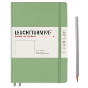 Leuchtturm Notizbuch Medium A5, Blanko, 2-teilig, Salbei