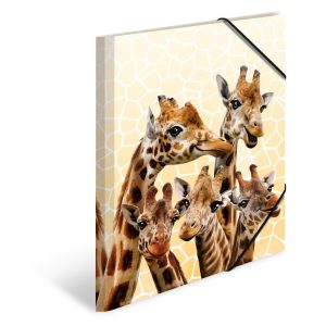 HERMA Gummibandmappe Giraffe A4, Mehrfarbig