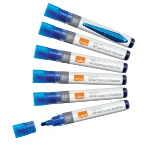 Nobo Whiteboard-Marker Liquid Ink 10 Stück, Blau
