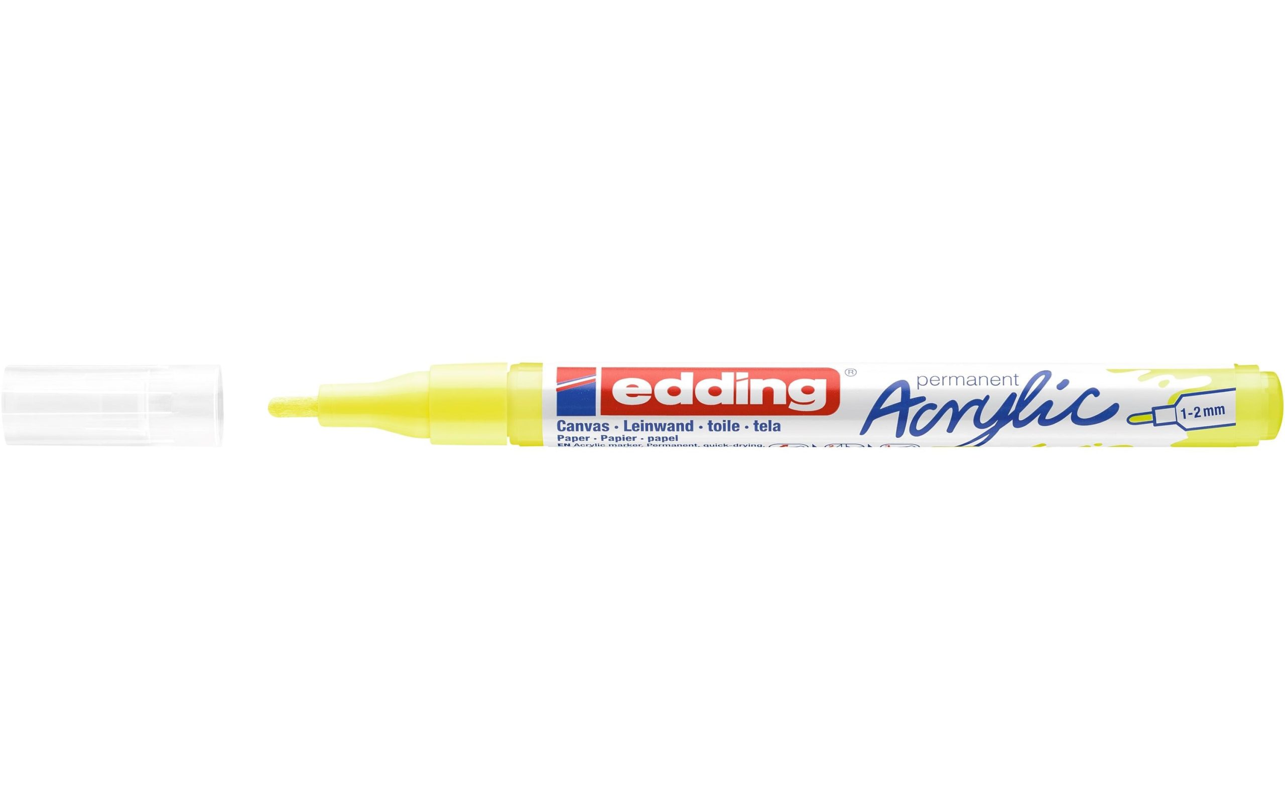 edding Acrylmarker 5300 Fein, Neongelb