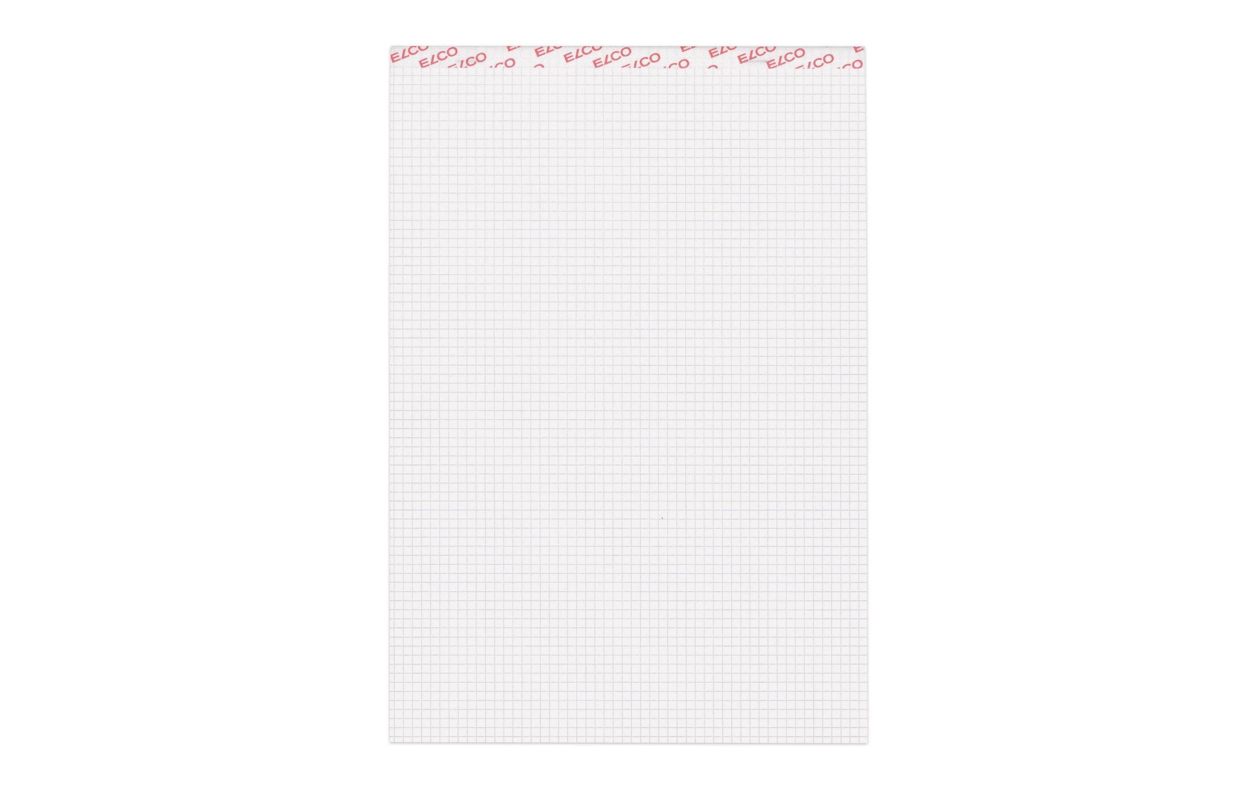 ELCO Notizblock A4 70 g/m² ,4 mm kariert, 5 Stück
