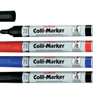 Herlitz Flipchart-Marker Colli 1-4 mm, 4 Stück, Blau/Rot/Schwarz