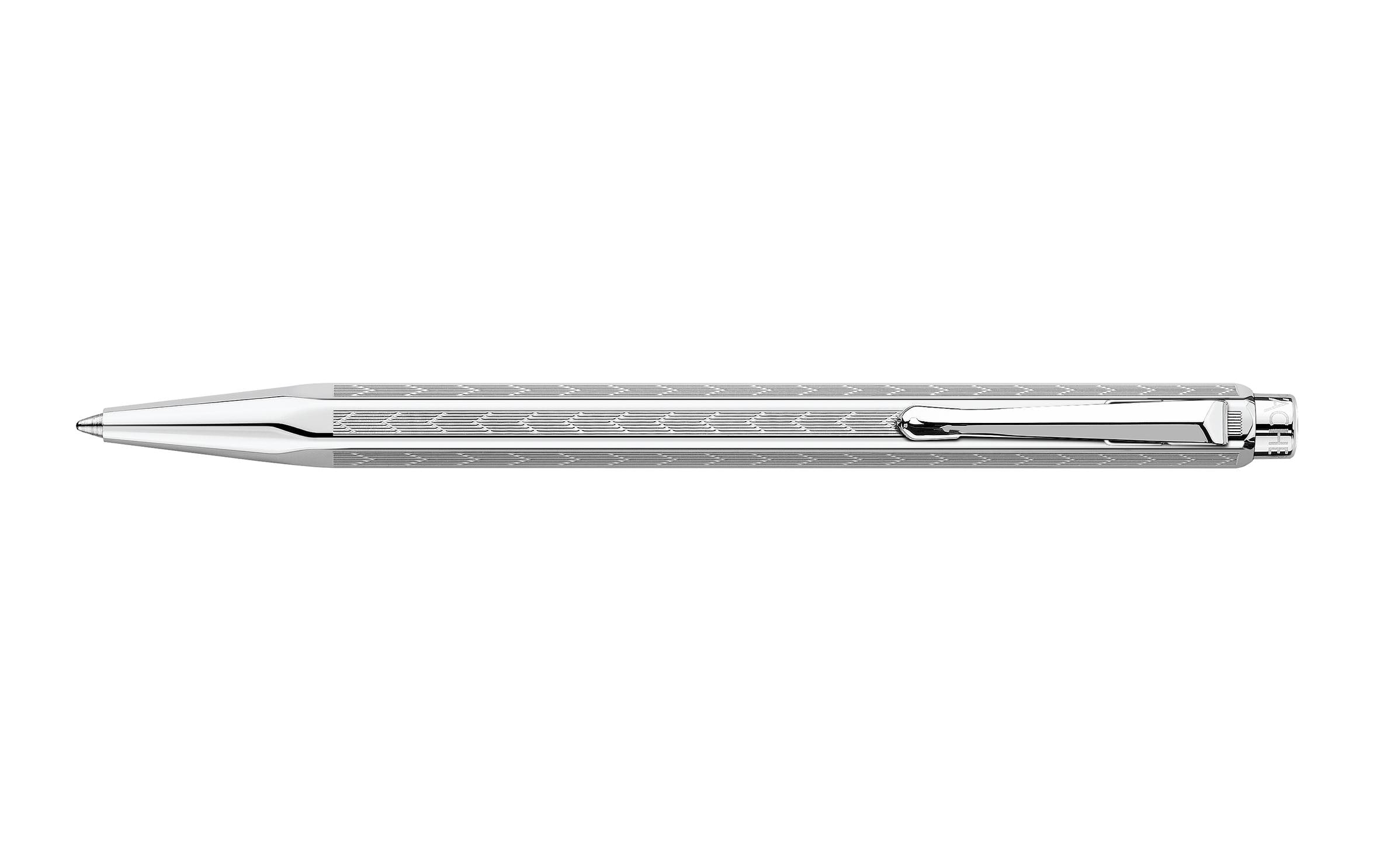 Caran d'Ache Kugelschreiber Ecridor Chevron Platin
