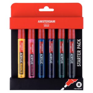 Amsterdam Acrylmarker Starter Set 6 Stück