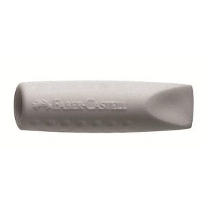 Faber-Castell Radiergummi Grip 2001 Eraser Cap 2 Stück, Grau