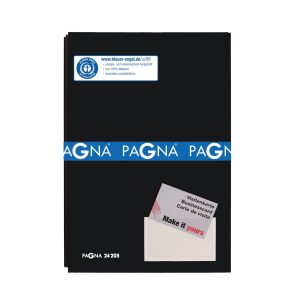 Pagna Unterschriftenmappe Color mit 20 Fächer, Schwarz