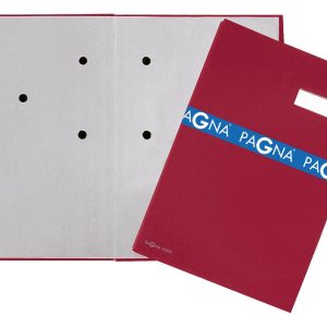 Pagna Unterschriftenmappe Leinen mit 5 Fächer, Rot