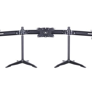 Multibrackets Monitor-Standfuss Triple L bis 24 kg – Schwarz