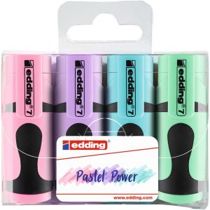 edding Textmarker Mini 7 Pastel 4 Stück